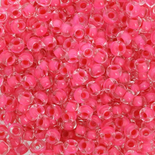 Cuentas de Rocalla Preciosa 8/0 3 mm - Terra Intensive - Pink Lined x20 g