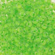 Cuentas de Rocalla Preciosa 8/0 3 mm - Terra Intensive - Verde lima con rayas x20 g