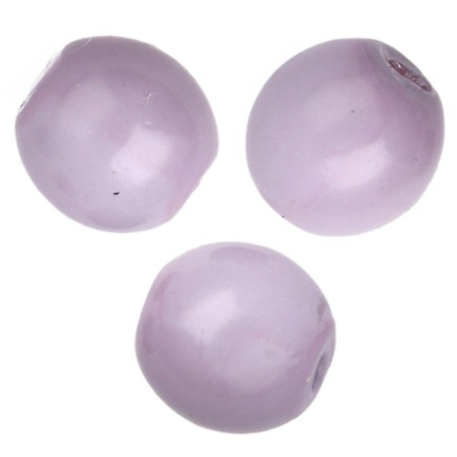 Cuentas redondas Shiny 3 mm Lilac x50