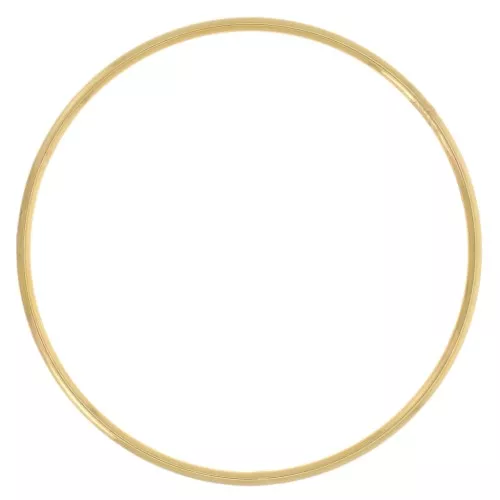 Pulsera lisa fina 66 mm - Dorada con oro fino x1