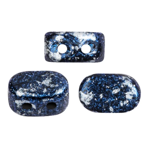 Cuentas de vidrio Lipsi® de Puca® 4x6 mm - Tweedy Blue x10g