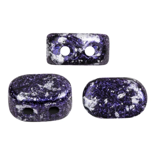 Cuentas de vidrio Lipsi® de Puca® 4x6 mm - Tweedy Violeta x10g