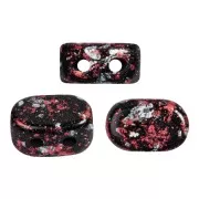 Cuentas de vidrio Lipsi® de Puca® 4x6 mm - Tweedy Rojo x10g