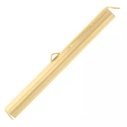 Terminal para teido cuentas rocallas & Delica Miyuki 40 mm - Chapado oro 3 micras