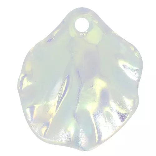 Pétalos de flor curvados 17x15 mm en acrílico - Cristal AB x12