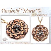 Cuentas de vidrio Lipsi® de Puca® 4x6 mm - Full Capri Gold Mat x10g