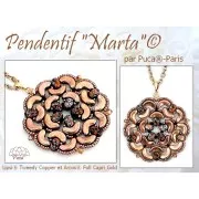 Cuentas de vidrio Lipsi® de Puca® 4x6 mm - Gold Mat AB x10g