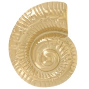 Colgante concha 27x22 mm - Acero inoxidable 304L Dorado x1