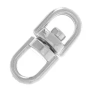 Conectador para llavero 14 mm argenté x1