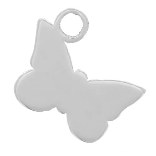 Mini Mariposa 7x8 mm - Plata de Ley 925 x1