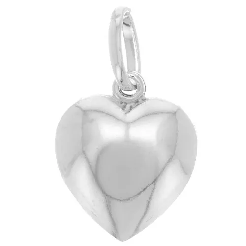 Colgante corazón 15x12 mm - Plateado 925 x1