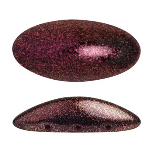Athos 3D 3 agujeros® by Puca® 20x10 mm - Violeta oscuro metalizado mate x1