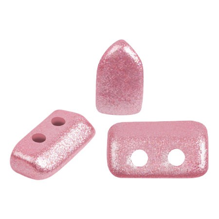 Cuentas de vidrio Piros® by Puca® 2x5 mm - Perla rosa x10g