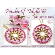 Cuentas de vidrio Piros® by Puca® 2x5 mm - Perla rosa x10g