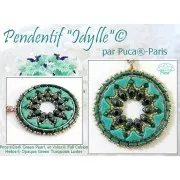 Cuentas de vidrio Piros® by Puca® 2x5 mm - Capri Blue Pearl x10g