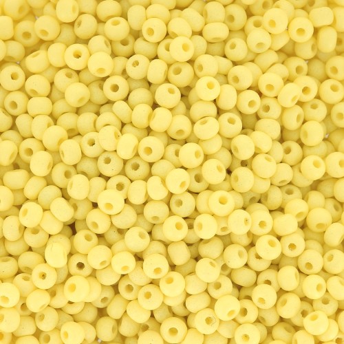 Cuentas de Rocalla Preciosa 11/0 de 2 mm - Permalux Light Yellow Mat x20 g