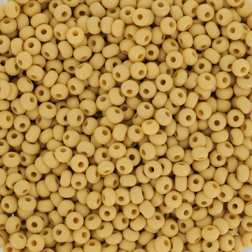 Cuentas de Rocalla Preciosa 11/0 de 2 mm - Permalux Yellow Brown Mat x20 g