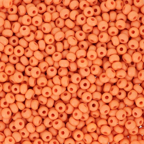 Cuentas de Rocalla Preciosa 11/0 de 2 mm - Permalux naranja mate x 20 g