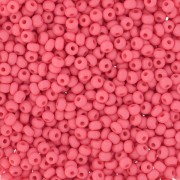 Cuentas de Rocalla Preciosa 11/0 de 2 mm - Permalux Red Mat x20 g