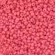Cuentas de Rocalla Preciosa 11/0 de 2 mm - Permalux Red Mat x20 g