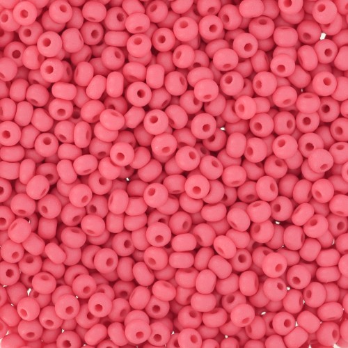 Cuentas de Rocalla Preciosa 11/0 de 2 mm - Permalux Red Mat x20 g