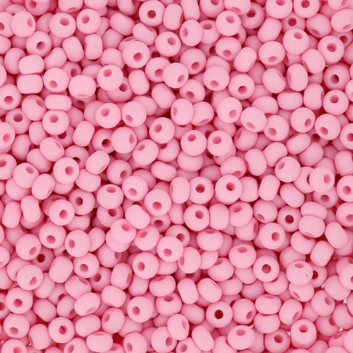 Cuentas de Rocalla Preciosa 11/0 de 2 mm - Permalux Light Pink Mat x 20 g