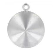 Engaste colgante para pegar PureCrystal 1122 18 mm rodiado x1