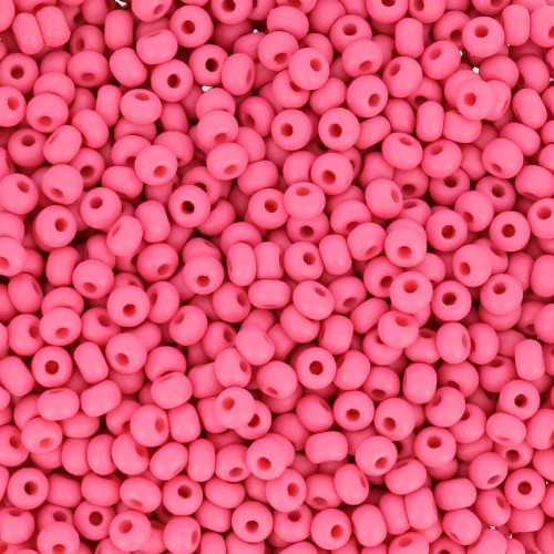 Cuentas de Rocalla Preciosa 11/0 de 2 mm - Permalux Fucsia Mate x20 g