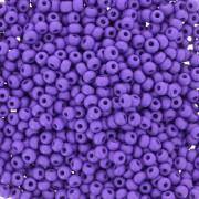 Cuentas de Rocalla Preciosa 11/0 de 2 mm - Permalux Dark Violet Mat x 20 g