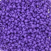 Cuentas de Rocalla Preciosa 11/0 de 2 mm - Permalux Dark Violet Mat x 20 g