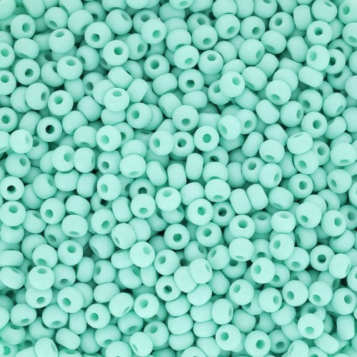 Cuentas de Rocalla Preciosa 11/0 de 2 mm - Permalux Mint Mat x20 g