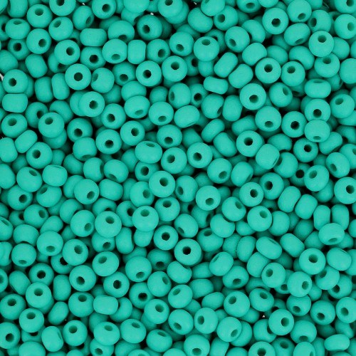 Cuentas de Rocalla Preciosa 11/0 de 2 mm - Permalux Sea Green Mat x20 g