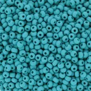 Cuentas de Rocalla Preciosa 11/0 de 2 mm - Permalux Teal Mate x20 g