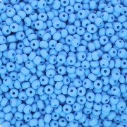 Cuentas de Rocalla Preciosa 11/0 de 2 mm - Permalux Light Blue Mat x 20 g