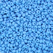 Cuentas de Rocalla Preciosa 11/0 de 2 mm - Permalux Light Blue Mat x 20 g