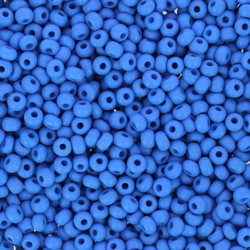 Cuentas de Rocalla Preciosa 11/0 de 2 mm - Permalux Blue Mat x 20 g