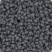 Cuentas de Rocalla Preciosa 11/0 de 2 mm - Permalux Grey Mat x 20 g