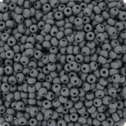 Cuentas de Rocalla Preciosa 11/0 de 2 mm - Permalux Grey Mat x 20 g
