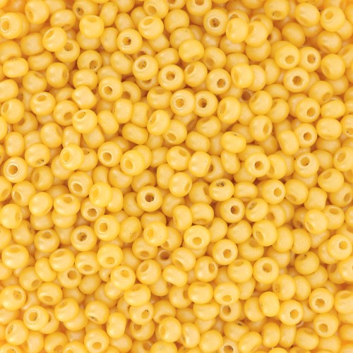 Cuentas de Rocalla Preciosa 11/0 de 2 mm - Permalux Dark Yellow x20 g