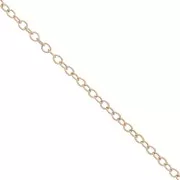 Cadena malla Forçat 1.2 mm Rose Gold filled x1m