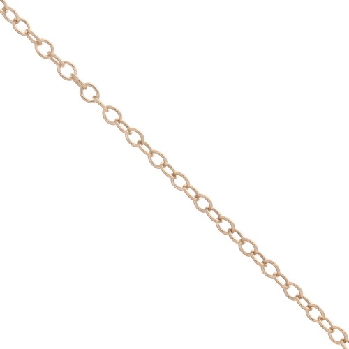 Cadena malla Forçat 1.2 mm Rose Gold filled x1m