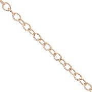 Cadena malla Forçat 1.2 mm Rose Gold filled x1m