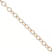 Cadena malla Forçat 1.2 mm Rose Gold filled x1m