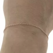 Cadena malla Forçat 1.2 mm Rose Gold filled x1m