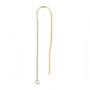 Pendientes de cadena de Gold filled 48+40mm x2|raw }}