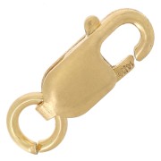 Cierre de langosta de 8 mm de largo con anilla abierta - Gold filled (oro laminado) x1