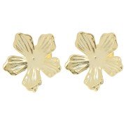 Pendientes Flor de 16 mm con anilla abierta - Dorado x2|raw }}