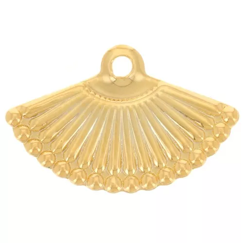 Abanico 9x14 mm - Dorado con oro fino x1