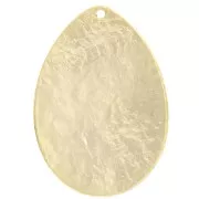Colgante oval martillado 47x33 mm - Dorado con oro fino x1