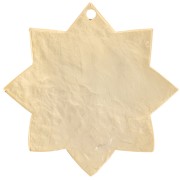 Colgante sol martillado 29 mm - Dorado con oro fino x1